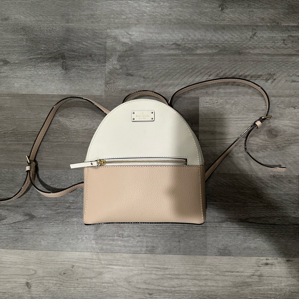 Kate Spade Cream and Tan Crossbody Bag